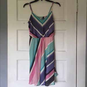 LC Lauren Conrad Striped Pastel Dress